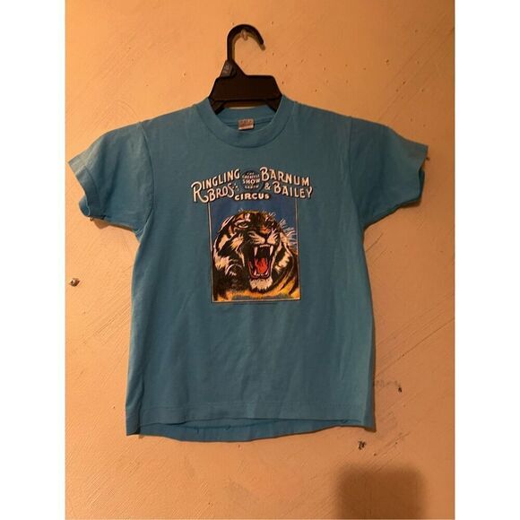 Vtg 1984 Ringling Bros and Barnum Bailey Circus Youth Tshirt Sz 10/12 - Picture 1 of 7
